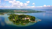 Bodamské jezero a a květinový ostrov Mainau